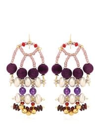 Anita Quansah London | Purple Enya Earrings | Lyst