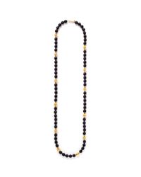 Kenneth Jay Lane | Black Long Bead Necklace | Lyst