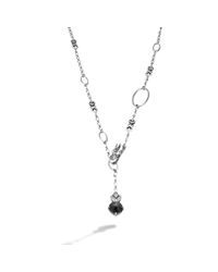 John Hardy | Black Drop Pendant On Sautoir Necklace | Lyst
