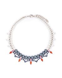 Joomi Lim | Blue Crystal Pearl Double Strand Necklace | Lyst