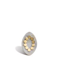 John Hardy | Metallic Dot Marquise Ring | Lyst