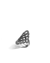 John Hardy | Metallic Classic Chain Small Saddle Ring | Lyst