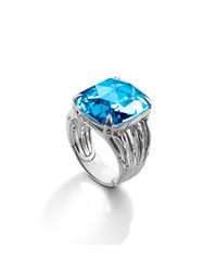 John Hardy | Blue Octagon Ring | Lyst