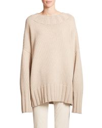 The Row | Beige Meme Oversized Sweater | Lyst