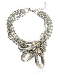 Gabriele Frantzen | Metallic Triple Drop Choker | Lyst