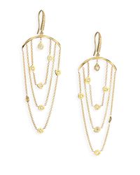 Ron Hami | Metallic Rain Diamond & 18k Yellow Gold Draped Organic Drop Earrings | Lyst