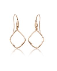 Monica Vinader | Metallic Riva Diamond Hoop Earrings | Lyst