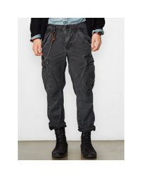 Denim & Supply Ralph Lauren | Black Slim-fit Field Cargo Pant for Men | Lyst