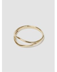 Wwake - Metallic Split Ring Gold - Lyst