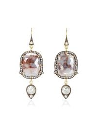 Sylva & Cie | Metallic One Of A Kind Natural Blue Diamond Earrings | Lyst