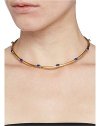 Ela Stone | Blue 'jenny' Lapis Stone Torque Necklace | Lyst