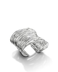 John Hardy | Metallic Bamboo Extra-wide Cuff | Lyst