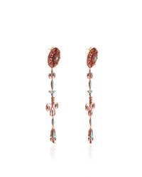 Lydia Courteille | Multicolor One Of A Kind Delicate Turquoise Earrings | Lyst