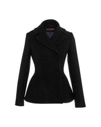 Martin Grant | Black Fitted Peacoat | Lyst