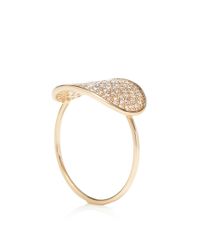 Ginette NY | Metallic Large Sequin and Diamond Ring | Lyst