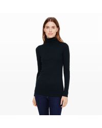Club Monaco | Green Julie Solid Turtleneck | Lyst