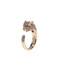 Anita Ko - Metallic Gold, Tsavorite And Diamond Pavã© Panther Ring - Lyst