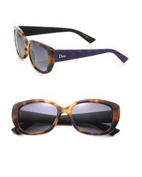 Dior | Blue Lady Ii 55mm Square Sunglasses | Lyst