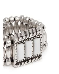 Philippe Audibert | Metallic 'megan' Rhinestone Elastic Ring | Lyst