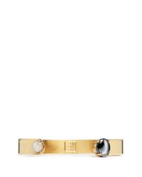 Ela Stone | Multicolor 'liadana' Jade Hematite Stone Cuff | Lyst