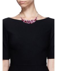 CZ by Kenneth Jay Lane | Purple 'pisi' Rose Petal Zirconia Gemstone Necklace | Lyst
