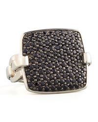 John Hardy | Metallic Pave Black Sapphire Ring | Lyst
