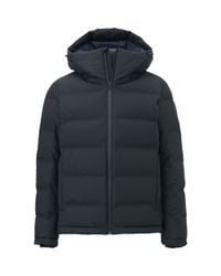 Uniqlo Men Seamless Down Hooded Jacket in Black for Men | Lyst