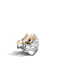 John Hardy | Red Legends Naga Dragon Ring | Lyst