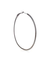 Dana Rebecca | Hoop Earrings in Black Diamond | Lyst
