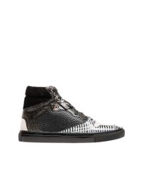 Balenciaga | Black Hammered High Sneakers for Men | Lyst