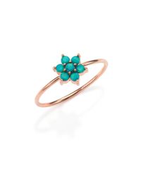 Ginette NY | Blue Fallen Sky Turquoise & 18k Rose Gold Star Ring | Lyst
