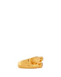 Alexander McQueen | Metallic Crystal Stud Ring | Lyst