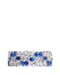 CZ by Kenneth Jay Lane | Blue Vine Deco Cubic Zirconia Bracelet | Lyst