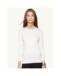 Ralph Lauren Black Label | White Audrey Crewneck Top | Lyst
