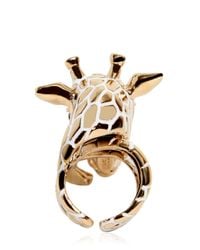 Roberto Cavalli | Metallic Giraffe Ring | Lyst
