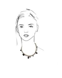 Tom Binns | Asymmetric Black White Crystal Necklace | Lyst