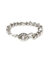 Cheap Monday | Metallic Hockney Bracelet - Silver for Men | Lyst