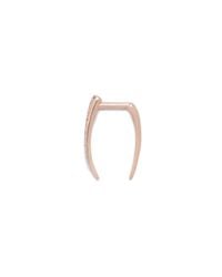 J.Crew | Pink Gabriella Artigas 14k Gold Infinite Pavé Tusk Earring | Lyst