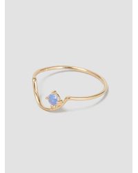 Wwake | Metallic Offset Opal Arc Ring 10K Gold | Lyst