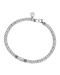 John Hardy | Metallic Bedeg Sterling Silver Beaded Bracelet With Diamonds | Lyst