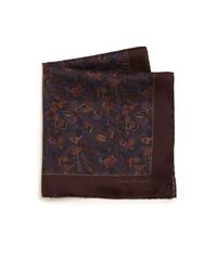 Ferragamo | Purple Plume Silk Pocket Square for Men | Lyst