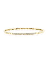 Anne Sisteron - 14kt Yellow Gold Diamond Ball Bangle Bracelet - Lyst
