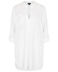 white beach shirt women's