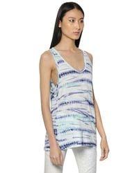 Proenza Schouler | Multicolor Tied And Dyed Cotton Jersey Tank Top | Lyst