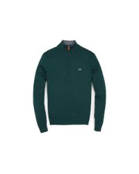 Vineyard Vines | Green Quarter Zip Cotton Sweater for Men | Lyst