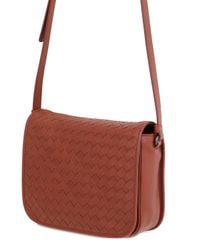 Bottega Veneta | Brown Intrecciato Nappa Leather Shoulder Bag | Lyst