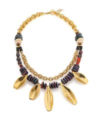 Lizzie Fortunato | Metallic Morrocan Sun Semi-precious Multi-stone Beaded Two-strand Necklace | Lyst