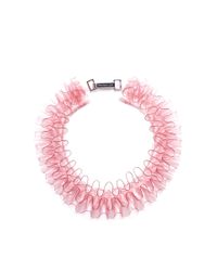 Mary Katrantzou | Pink Pvc Ruffle Collar Necklace | Lyst