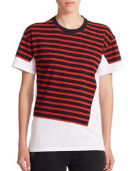 Marc By Marc Jacobs | Red Stripe-patch Surplus Tee | Lyst