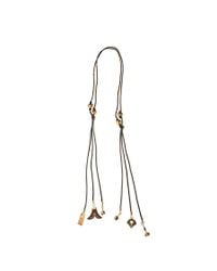 Chloé - Black Janis Cord And Charm Necklace - Lyst